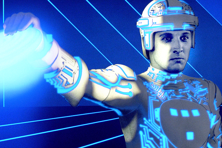 Still from "Tron," 1982. (Walt Disney Productions)
