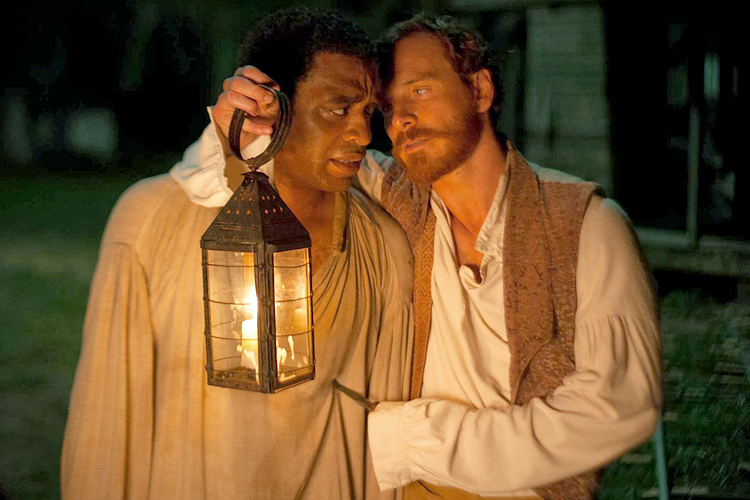 Chiwetel Ejiofor and Michael Fassbender in "12 Years a Slave." (Fox Searchlight Pictures)