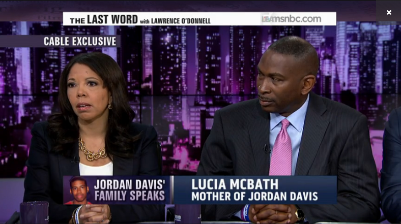 Lucia McBath and Ron Davis (MSNBC)