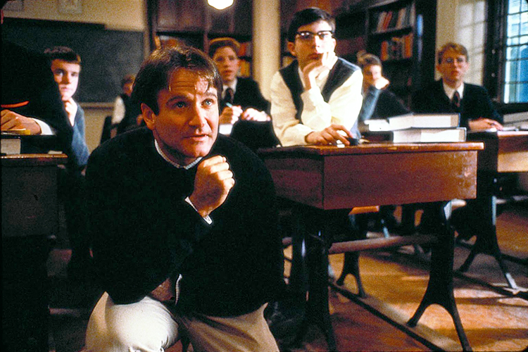 Robin Williams in "Dead Poets Society" (Touchstone Pictures)