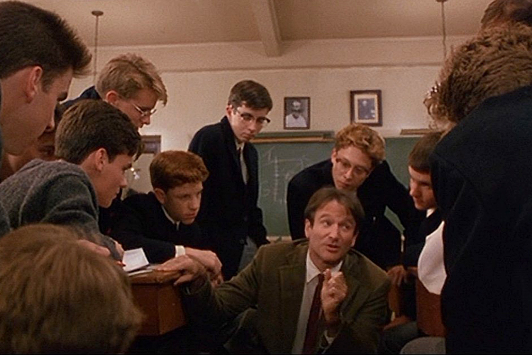 Robin Williams in "Dead Poets Society"
