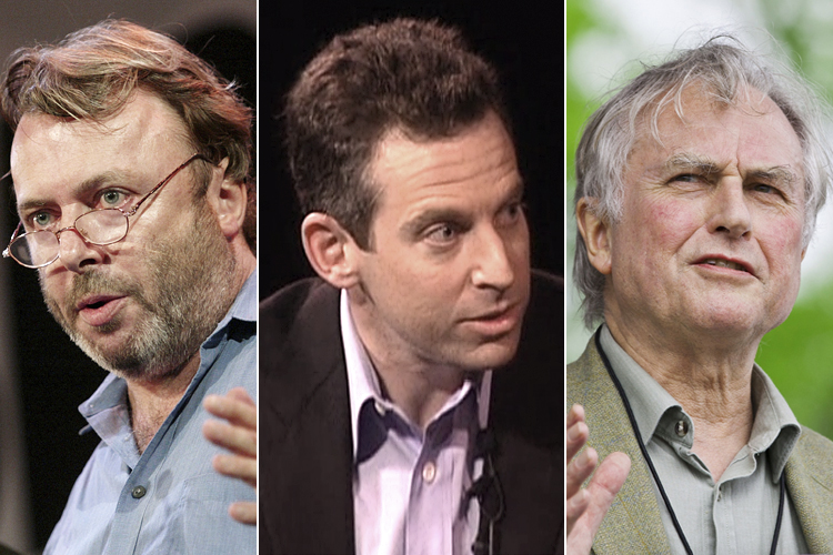 Christopher Hitchens, Sam Harris, Richard Dawkins (Reuters/Shannon Stapleton/ABC News/Reuters/Chris Keane)