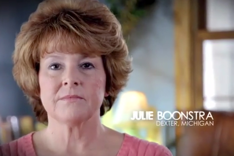 Still from "Julie's Story: It's Time to Listen" (youtube.com/Americans for Prosperity)