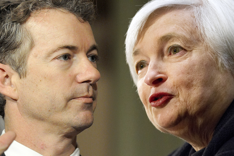 Rand Paul, Janet Yellen (Reuters/Jonathan Ernst/AP/Jacquelyn Martin)