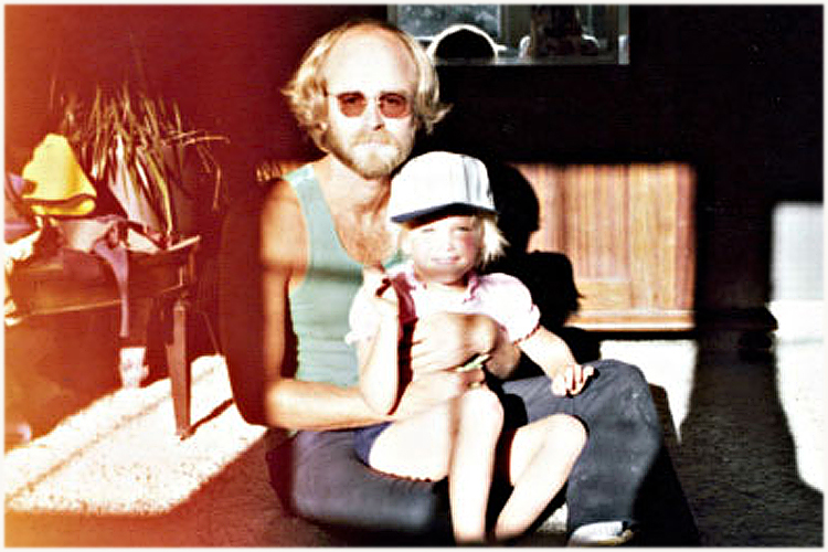 Liberty Bradford Mitchell with her father, Artie.