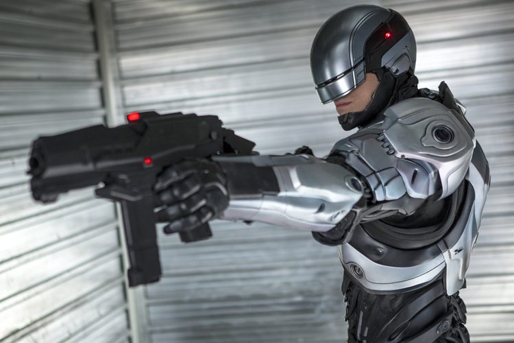 Joel Kinnaman in "RoboCop" (Kerry Hayes/Columbia Pictures)