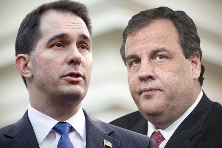 Scott Walker, Chris Christie (AP/Jacquelyn Martin/Carlo Allegri/photo collage by Salon)