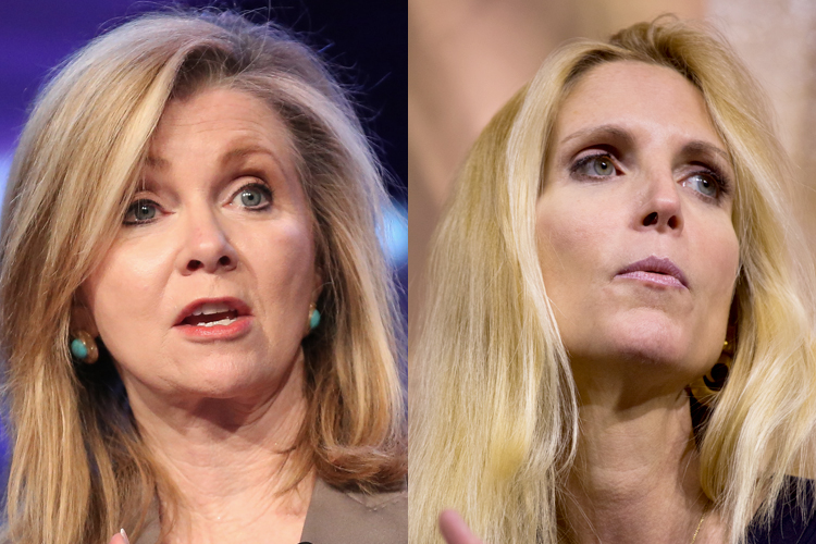 Marsha Blackburn, Ann Coulter (AP/Brian Dowling/Jeff Malet, maletphoto.com)