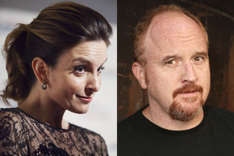 Tina Fey, Louis C.K. (Reuters/Jonathan Ernst/AP/Todd Williamson)