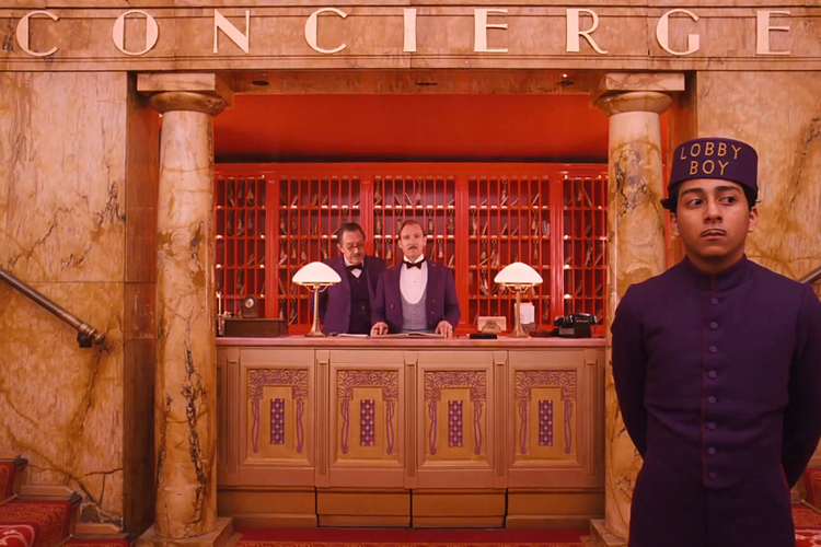 A still from "Grand Budapest Hotel"