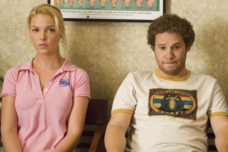 Katherine Heigl and Seth Rogen in "Knocked Up"