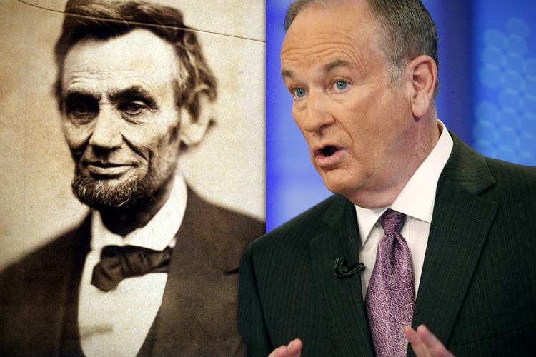 Abraham Lincoln, Bill O'Reilly (AP/Kathy Willens/Salon)
