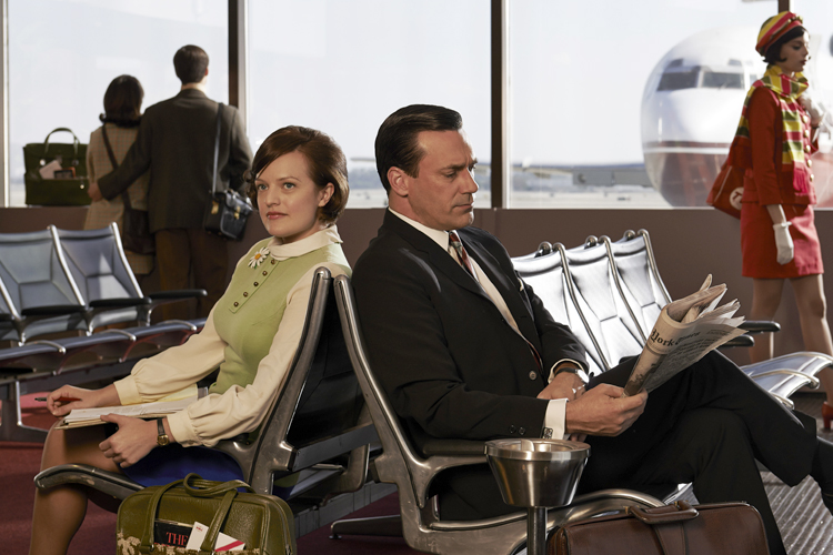 Elisabeth Moss and Jon Hamm of "Mad Men" (AMC/Frank Ockenfels 3)