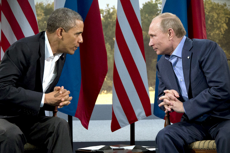 Barack Obama, Vladimir Putin (AP/Evan Vucci)