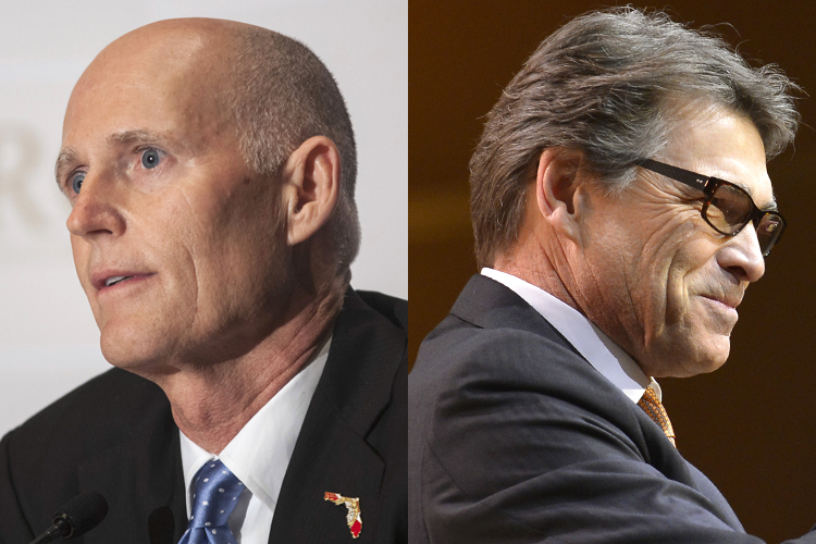 Rick Scott, Rick Perry (Reuters/Samantha Sais/Mike Theiler)