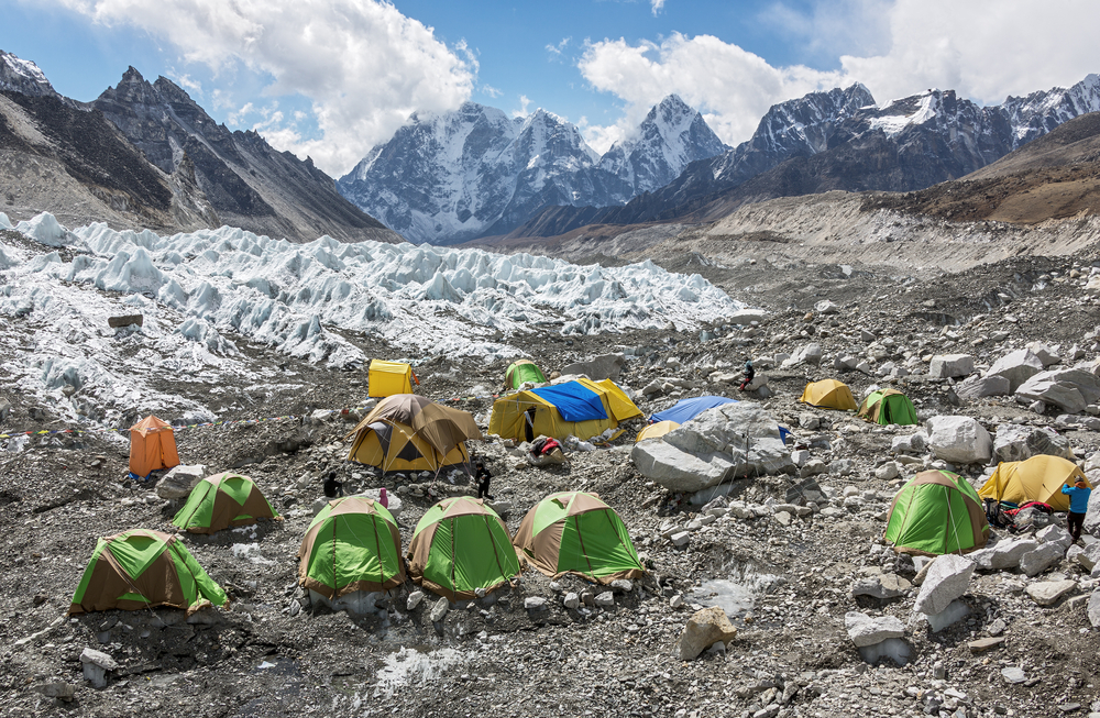Tents on the Khumbu glacier near Everest Base Camp (Vadim Petrakov/Shutterstock)