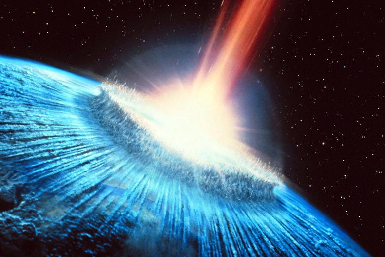 Poster art for the film "Deep Impact" (1998)