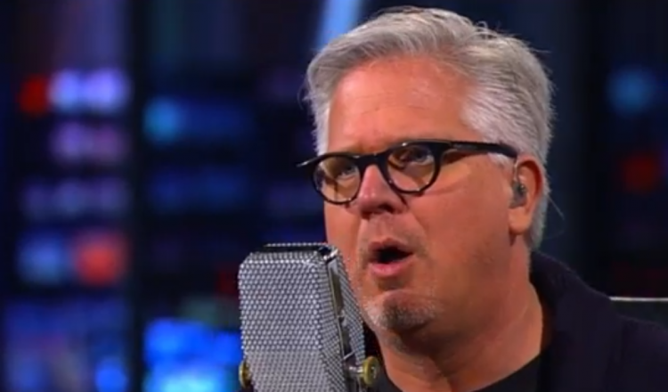Glenn Beck, freaking out (Screen shot, Right Wing Watch)