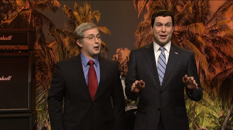 Beck Bennett and Taran Killam (Screen shot, Saturday Night Live)