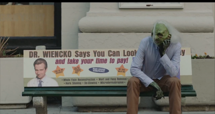 Michael Patrick O'Brien is a monster (Screen shot, Saturday Night Live)