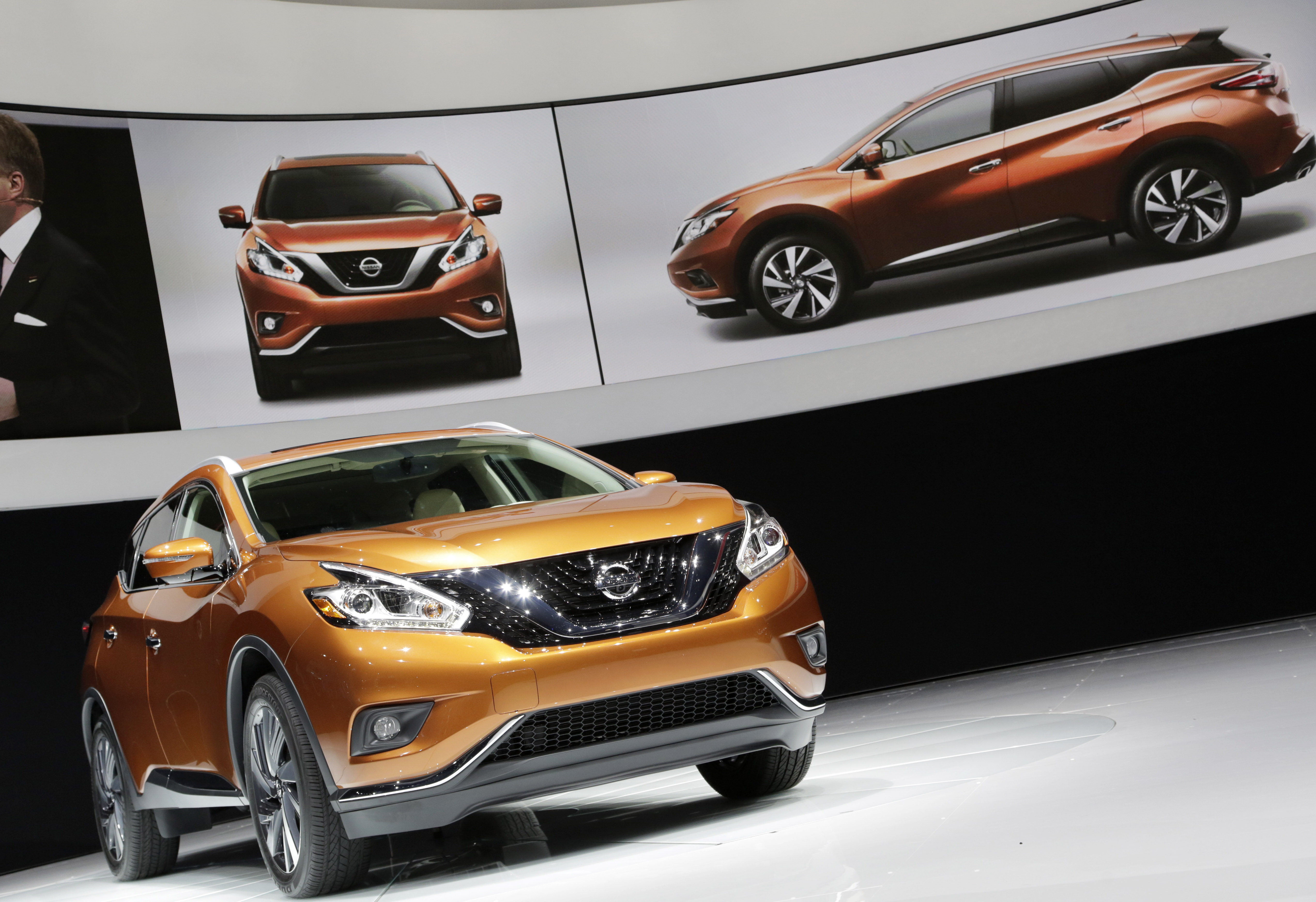 The 2015 Nissan Murano SUV is introduced at the New York International Auto Show, Wednesday, April 16, 2014, in New York. (AP Photo/Mark Lennihan) (AP)