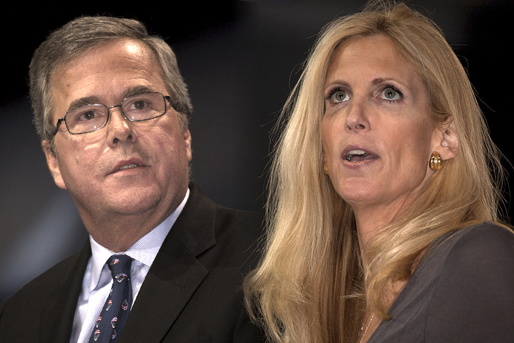 Jeb Bush, Ann Coulter (Jeff Malet, maletphoto.com)