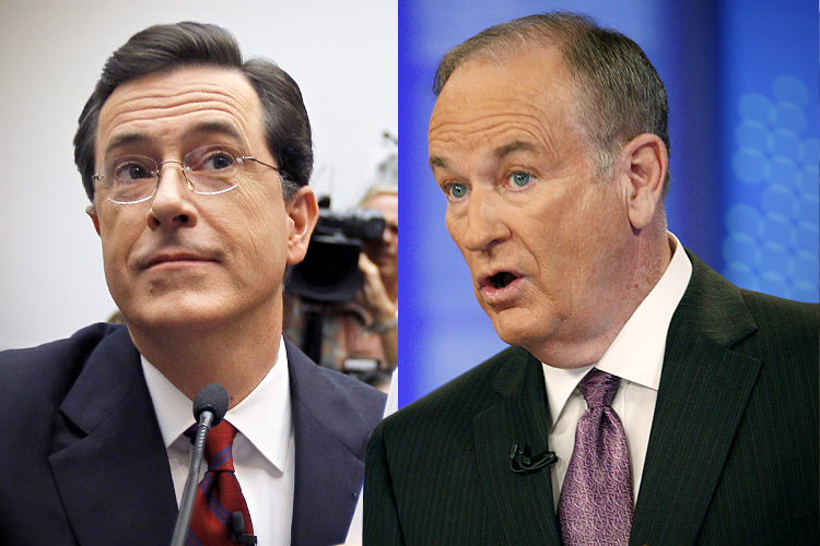 Stephen Colbert, Bill O'Reilly (AP/Alex Brandon/Kathy Willens)