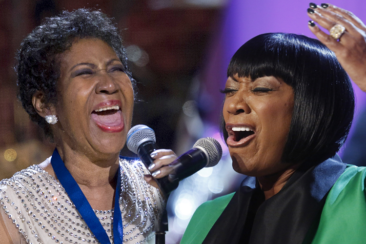 Aretha Franklin, Patti LaBelle (Reuters/Jose Luis Magaua/Jonathan Ernst)