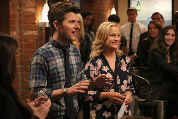 Adam Scott and Amy Poehler in "Parks and Recreation" (NBC/Byron Cohen)