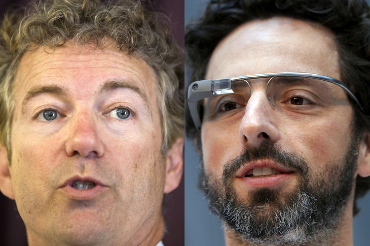 Rand Paul, Sergey Brin (Reuters/Lucas Jackson/Robert Galbraith)