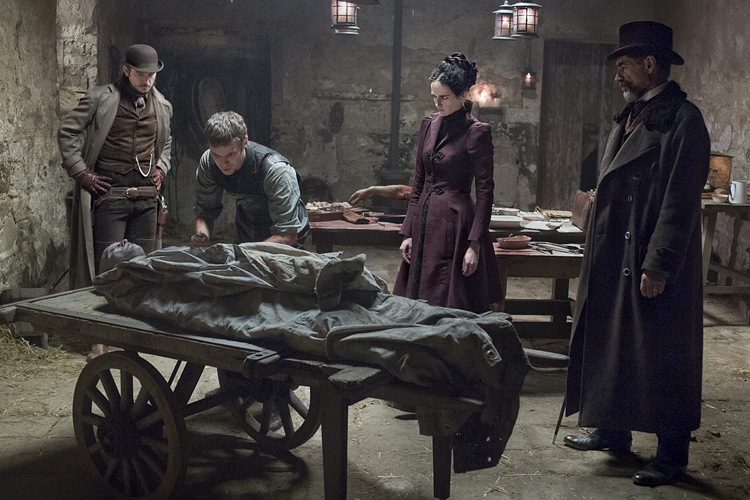 Josh Hartnett, Harry Treadaway, Eva Green and Timothy Dalton in "Penny Dreadful" (Showtime/Jonathan Hession)