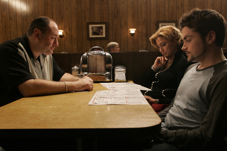 A scene from the final episode of "The Sopranos" (Will Hart/HBO)