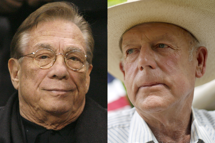 Donald Sterling, Cliven Bundy (Reuters/Danny Moloshok/Jim Urquhart)
