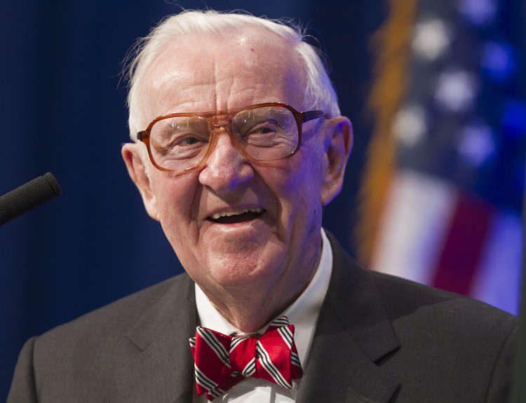 Former U.S. Supreme Court Justice John Paul Stevens (AP Photo/Danny Johnston)
