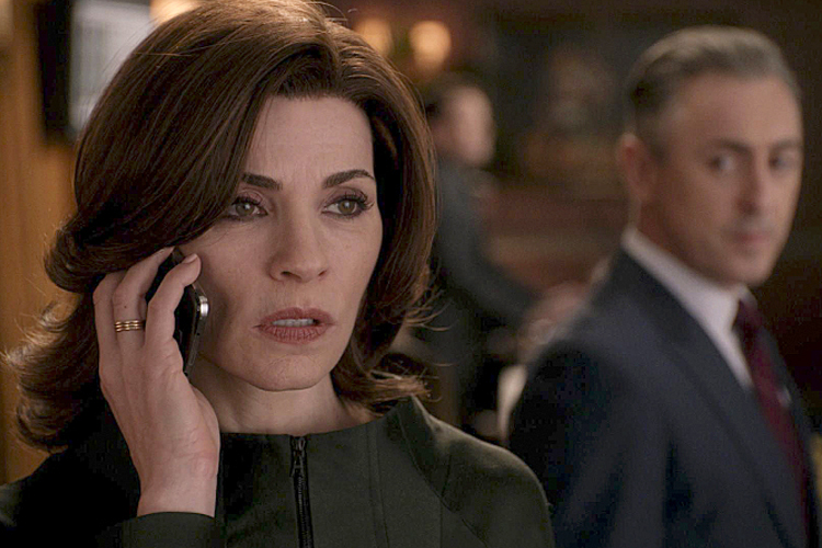 Julianna Margulies and Alan Cumming in "The Good Wife" (CBS/Eli Gold)
