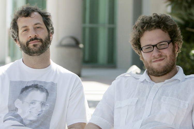 Judd Apatow, Seth Rogen (AP/Chris Park)