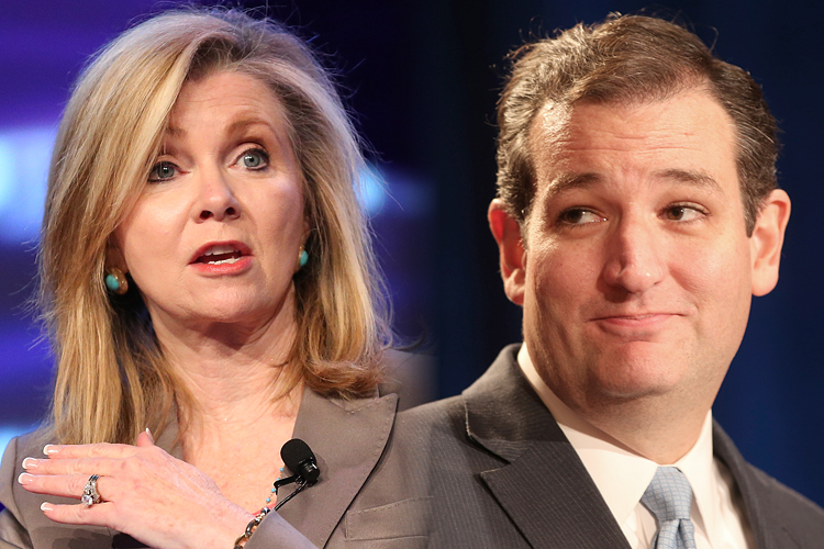 Marsha Blackburn, Ted Cruz (AP/Brian Dowling/Reuters/Joe Mitchell)