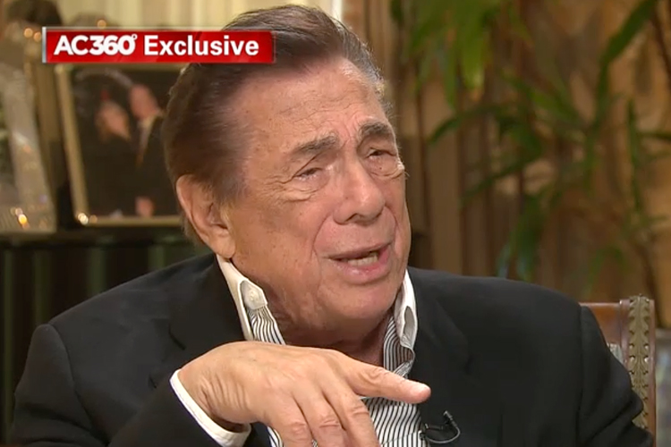 Donald Sterling, interviewed by Anderson Cooper, May 12, 2014. (CNN)