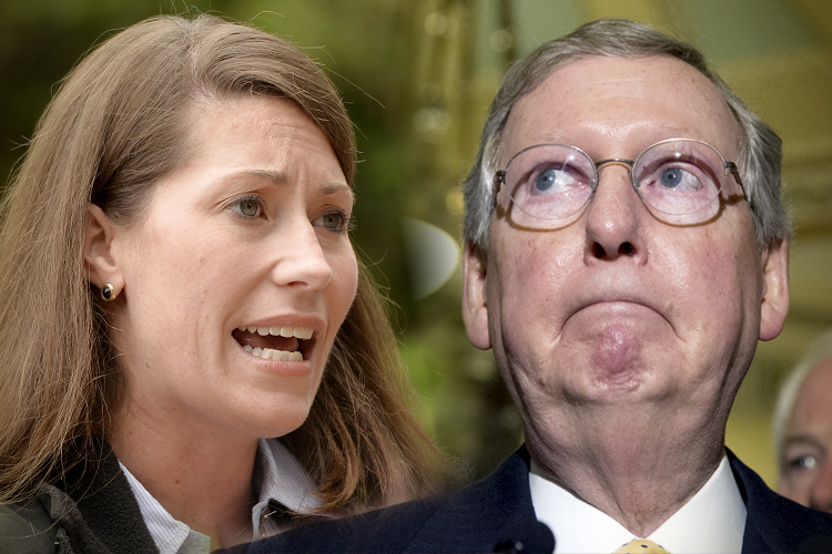 Alison Lundergan Grimes, Mitch McConnell (AP/Timothy D. Easley/Manuel Balce Ceneta/Photo collage by Salon)