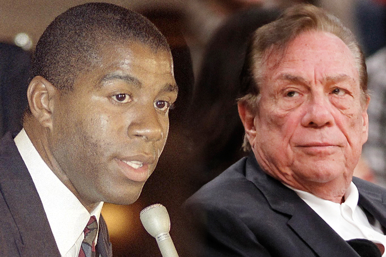 Magic Johnson, Donald Sterling (AP/Craig Fujii/Danny Moloshok/Photo collage by Salon)