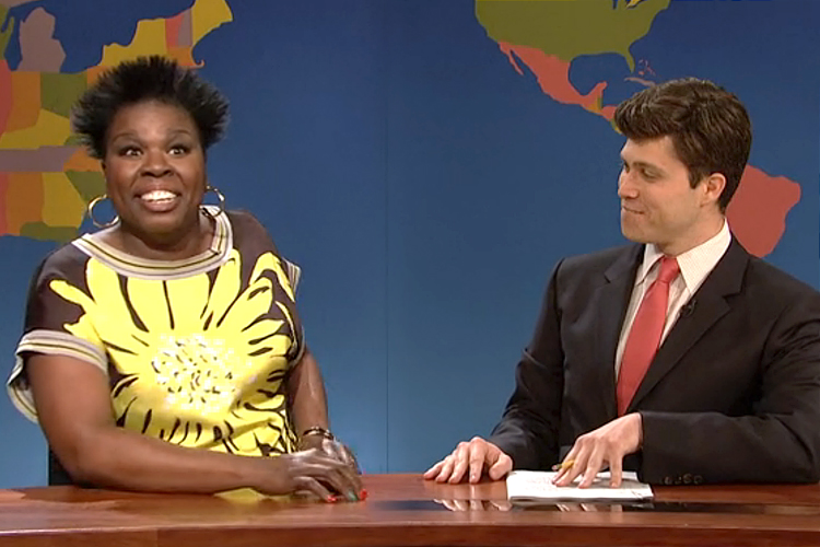 Leslie Jones, Colin Jost on "Saturday Night Live" (NBC)