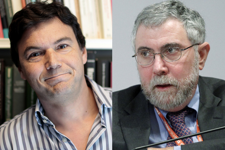 Thomas Piketty, Paul Krugman (Reuters/Charles Platiau/Anton Golubev)