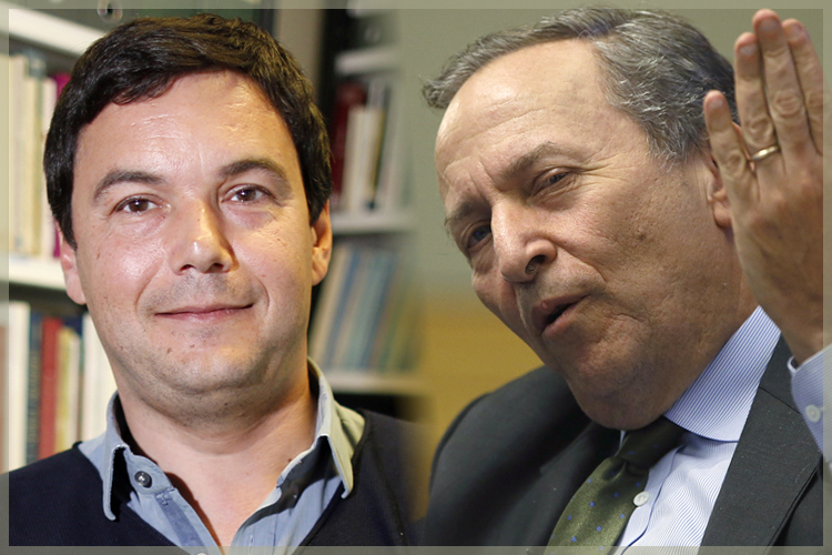 Thomas Piketty, Larry Summers (Reuters/Charles Platiau/Jonathan Ernst/Salon)