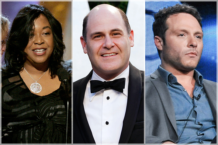 Shonda Rhimes, Matthew Weiner, Nic Pizzolatto (Reuters/Fred Prouser/AMC/Frank Ockenfels/AP/Richard Shotwell)
