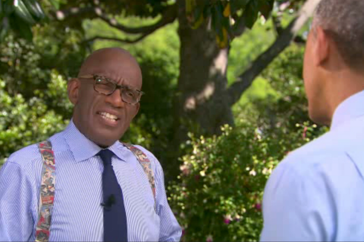 Al Roker interviews Barack Obama on the Today Show, May 7, 2014. (NBC)