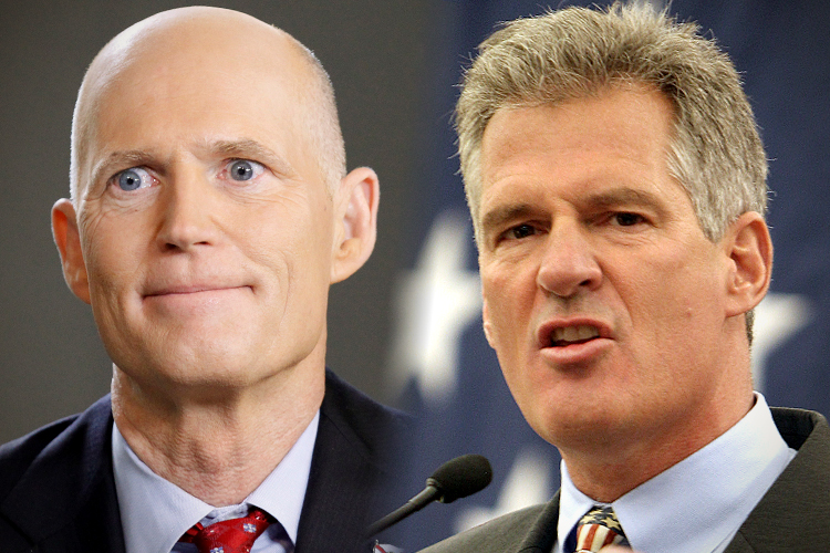 Rick Scott, Scott Brown (Reuters/Brendan McDermid/AP/Jim Cole)