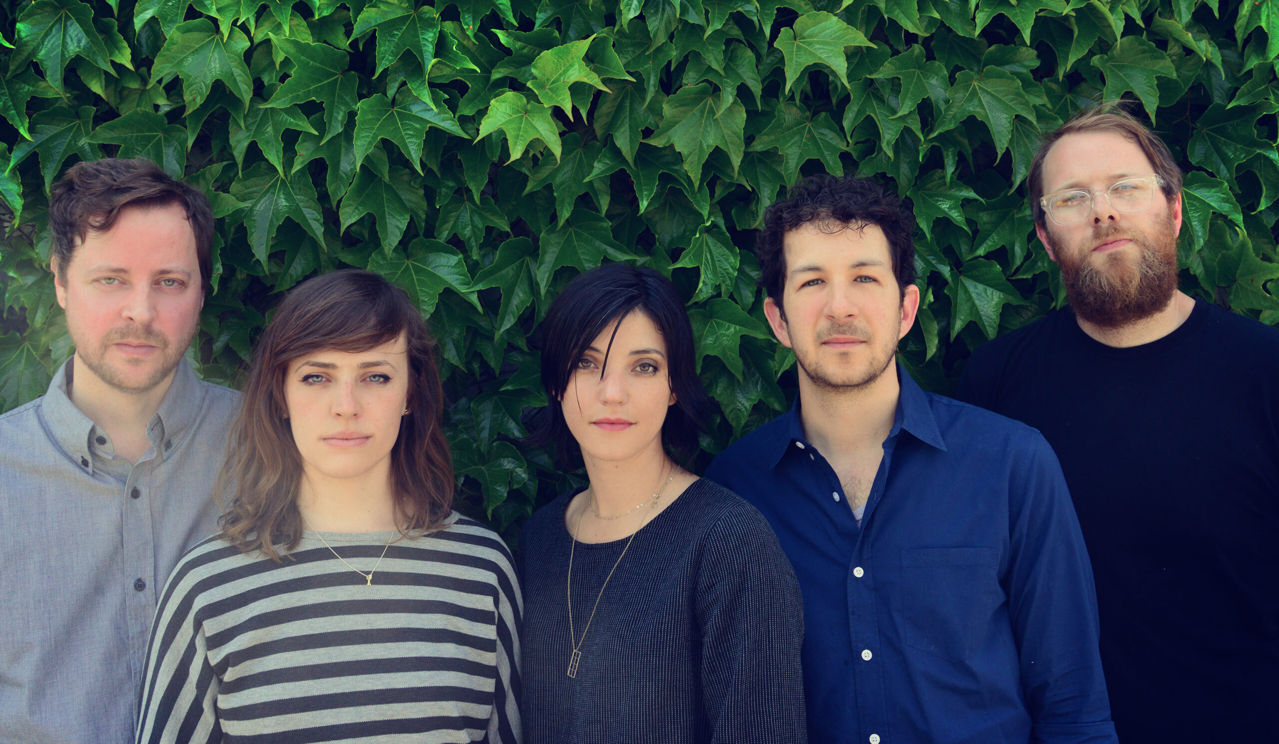 Sharon Van Etten Touring Band: Darren Jessee, Heather Woods Broderick, Sharon Van Etten, Doug Keith, Brad Cook (Photo by Shervin Lainez)