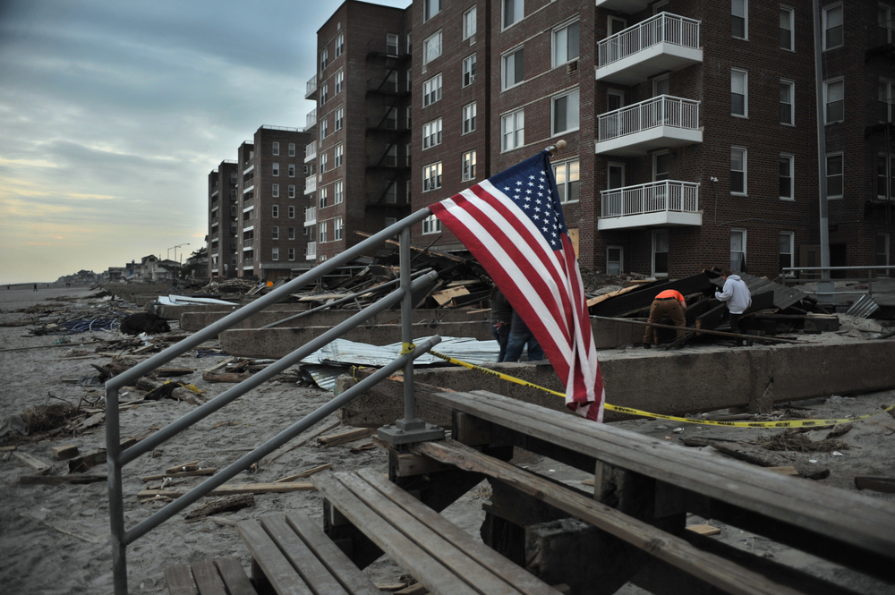 The aftermath of Superstorm Sandy at Rockaway Beach (Anton Oparin/Shutterstock)