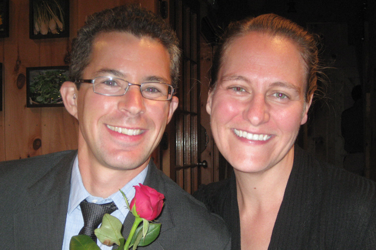 A photo of the author with his wife, Ilona.