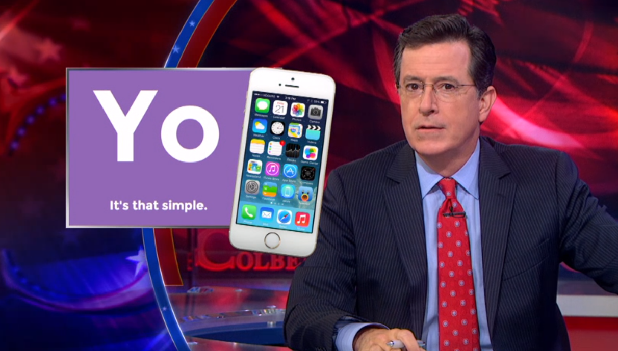 Stephen Colbert Yo (screenshot)